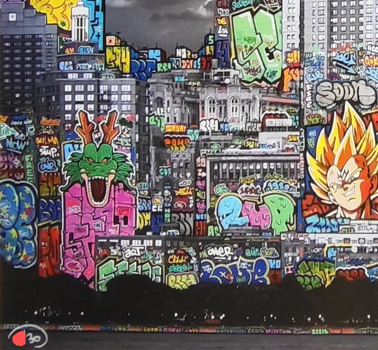 Détail dragon Shenron et Vegeta
