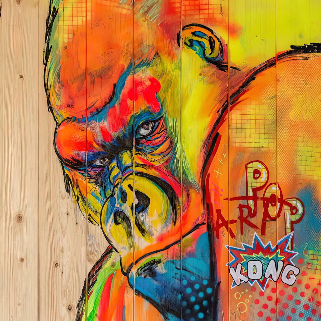 Pop Kong — détail tête de gorille